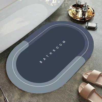 Yugam Silicone Door Mat(Grey, Medium)