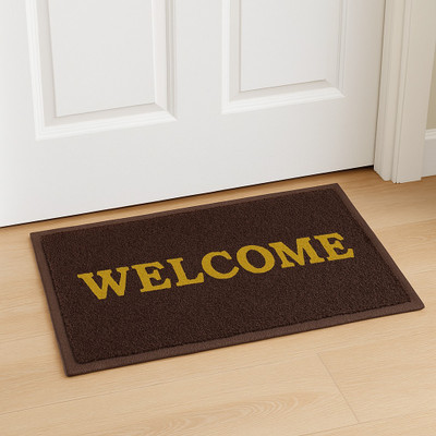 sk gobal PVC (Polyvinyl Chloride) Door & Floor Mat(Brown, Medium)