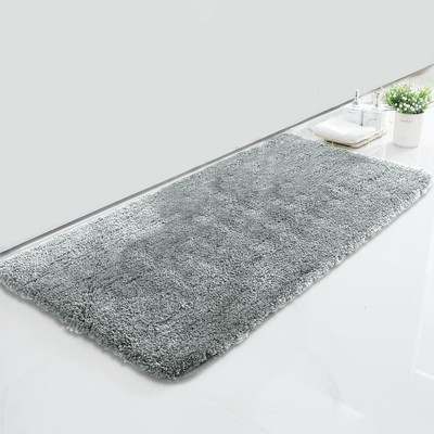 F i Microfiber Door Mat(Silver, Medium)