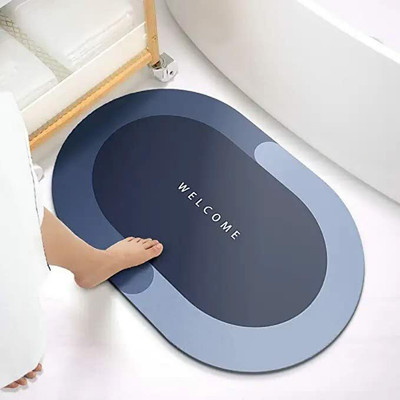 VIJARA Microfiber Floor Mat(Grey, Medium)