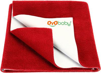 Oyo Baby Cotton Baby Bed Protecting Mat(Maroon, Large)