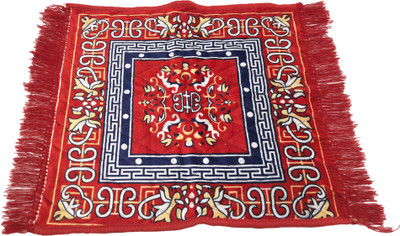 GIGEV ENTERPRISE Velvet Prayer Mat(Red, Free)