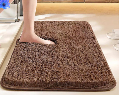 HOWNICE Cotton Door Mat(Brown, Medium)