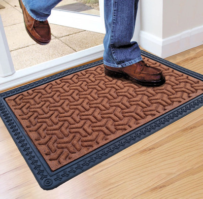 Mega Cart Home PP (Polypropylene) Door Mat(Coffee, Free)