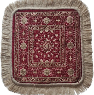 Chaudhary Carpet houe Cotton Prayer Mat(Red, Medium)