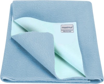 THE MAXIMUS Fleece Baby Bed Protecting Mat(Blue, Extra Large)