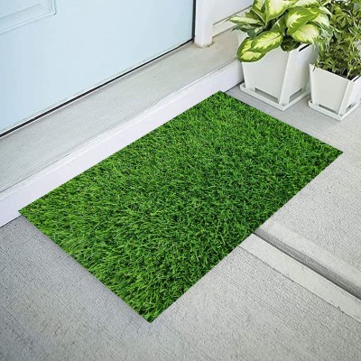 REVEXO Artificial Grass Door Mat(Green, Medium)
