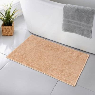 MAA HOME CONCEPT Microfiber Door Mat(Beige, Medium)