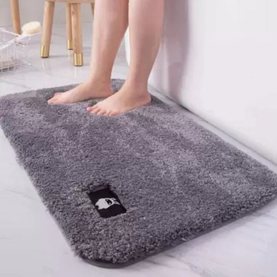RJVT Microfiber Floor Mat(Grey, Medium)