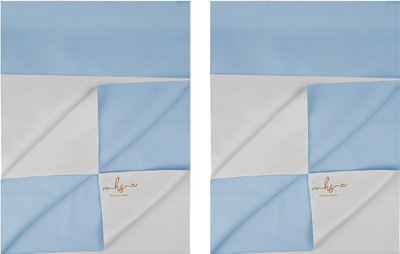 HS DESIGNING DREAMS Cotton Baby Bed Protecting Mat(Sku Blue, Small, Pack of 2)