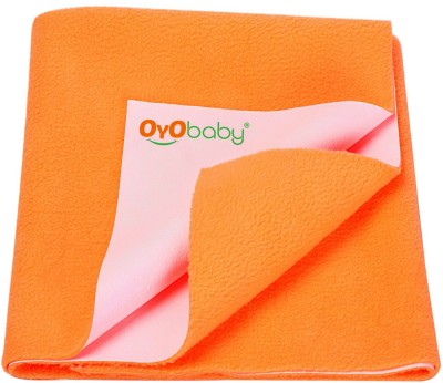 Oyo Baby Fleece Baby Bed Protecting Mat(Peach, Extra Large)