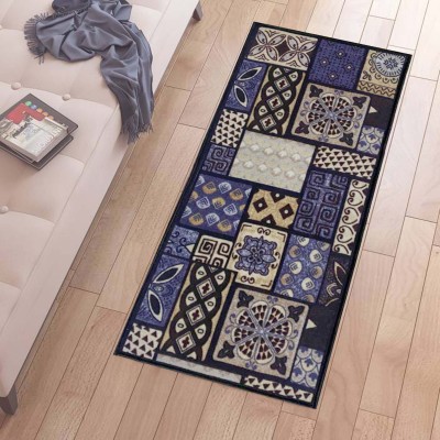 STATUS Polyester Floor Mat(Multi 13, Extra Large)