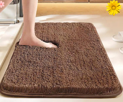 HOWNICE Cotton Door Mat(Brown, Medium)