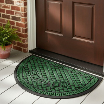 TICOLO PVC (Polyvinyl Chloride) Door & Floor Mat(Green, Medium)