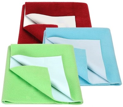 smilykid PVC (Polyvinyl Chloride) Baby Bed Protecting Mat(Maroon, Sky Blue, Green, Free, Pack of 3)