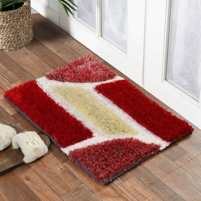 ABC Microfiber Floor Mat(Multicolor, Extra Large, Pack of 2)