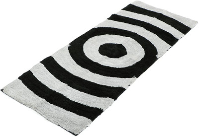 TURIYA Polyester Floor Mat(Black, Medium)