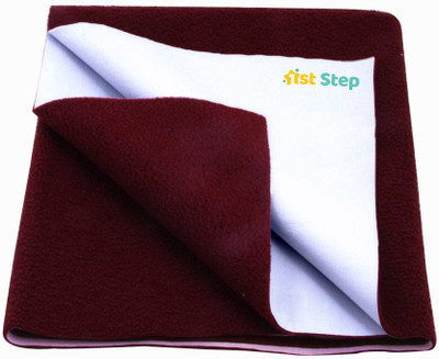 1st Step Cotton Baby Bed Protecting Mat(Maroon, Small)