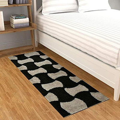 TURIYA Polyester Floor Mat(Black, Medium)