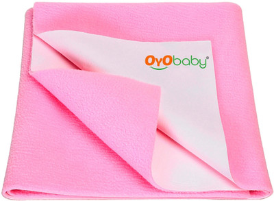 Oyo Baby Cotton Baby Bed Protecting Mat(Pink, Extra Large)