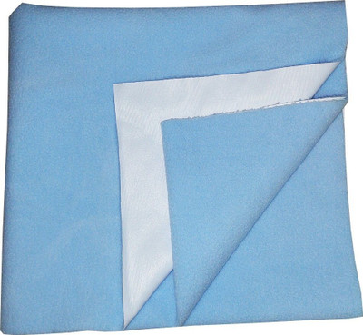 SBTs Cotton Baby Bed Protecting Mat(Sky Blue, Large)