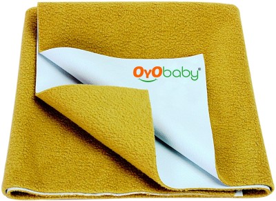 Oyo Baby Microfiber Baby Bed Protecting Mat(Gold, Extra Large)