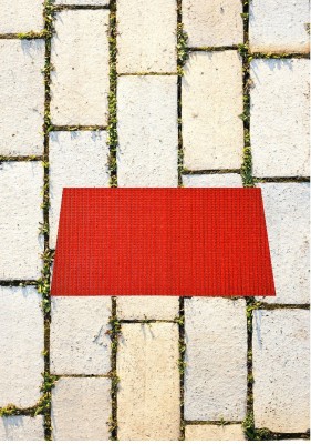 Loop PVC (Polyvinyl Chloride) Floor Mat(Red, Free)
