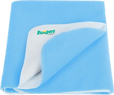 Bumpers The Baby Co. Polycotton Baby Bed Protecting Mat(Sea blue, Medium)