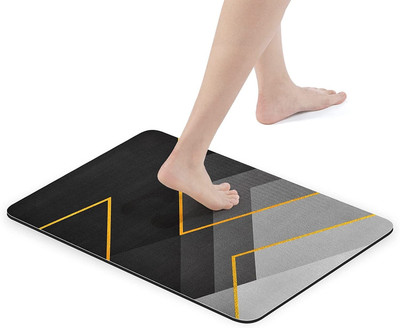 CRAZYGOL Rubber Bathroom Mat(Multicolor, Extra Large)