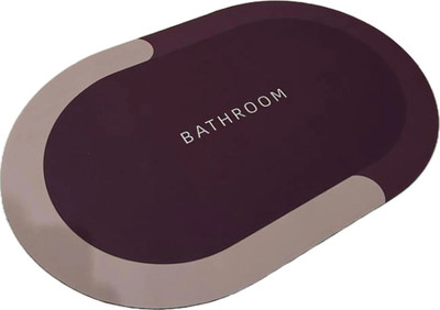VELORA Rubber Bathroom Mat(Multicolor, Free)