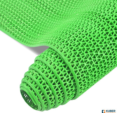 KUBER INDUSTRIES Rubber Bathroom Mat(Green, Large)