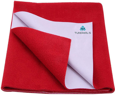 TUNDWAL'S Rubber Baby Bed Protecting Mat(Red, Large)