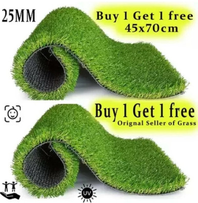 Bhawana Artificial Grass Floor Mat(Green, Medium, Pack of 2)