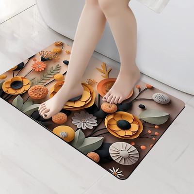 SITTELLA Rubber Door Mat(Multicolor, Medium, Pack of 2)