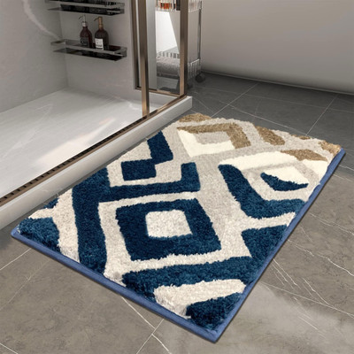 Marcraft Polyester Floor Mat(Teal, Medium)