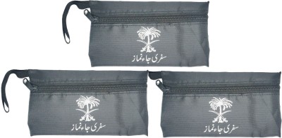 SHIMZAN Polyester Prayer Mat(Black, Large, Pack of 3)