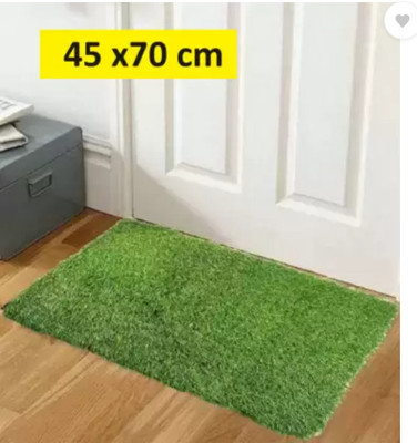 CHETANYA LOOMTEX Polyester Floor Mat(Green, Large)