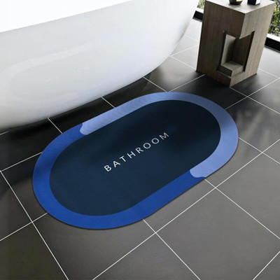 PRINAK Rubber Door Mat(Blue, Free)