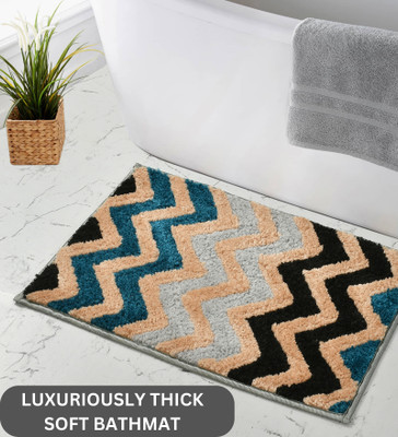 MAA HOME CONCEPT Polycotton Door Mat(Grey, Medium)
