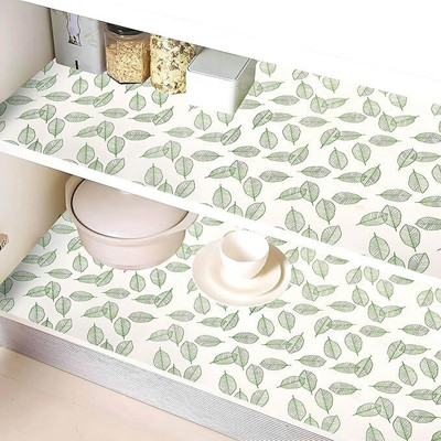 HOMESTIC by Kuber Industries Microfiber Drawer Mat(White, Large)