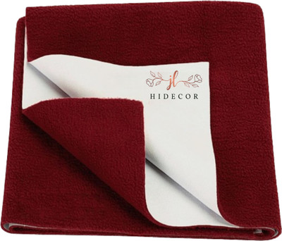 HIDECOR Cotton Baby Bed Protecting Mat(Maroon, Extra Large)