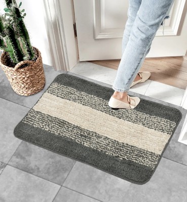 Damac Microfiber Floor Mat(Grey, Medium, Pack of 2)