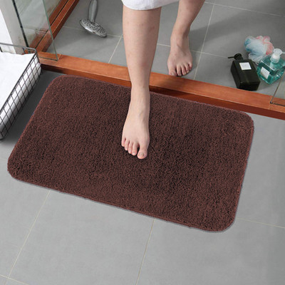 RJVT Microfiber, Polyester Door Mat(Brown, Medium)