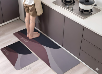 KAKUSHIN Rubber Door Mat(3 in 1 Pitch, Pack of 2, Large)