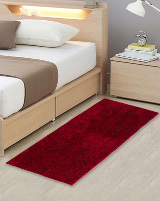 Apex Creations Microfiber Floor Mat(Maroon, Free)