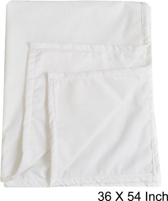 ADBENI HOME Cotton Baby Bed Protecting Mat(White, Medium)