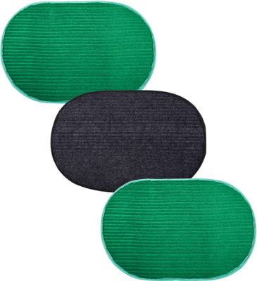 KUBER INDUSTRIES Wool Door Mat(Multicolor, Medium, Pack of 3)