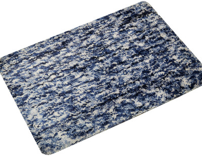Slayy with Style Microfiber, Cotton Door Mat(Lt-Blue, Medium)