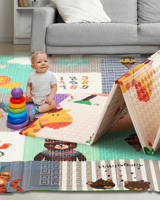 Intelliskills PP (Polypropylene) Baby Play Mat(Multicolor, Medium)