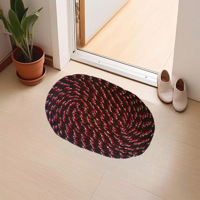 VSTUCART Cotton Floor Mat(Dark Brown, Small)